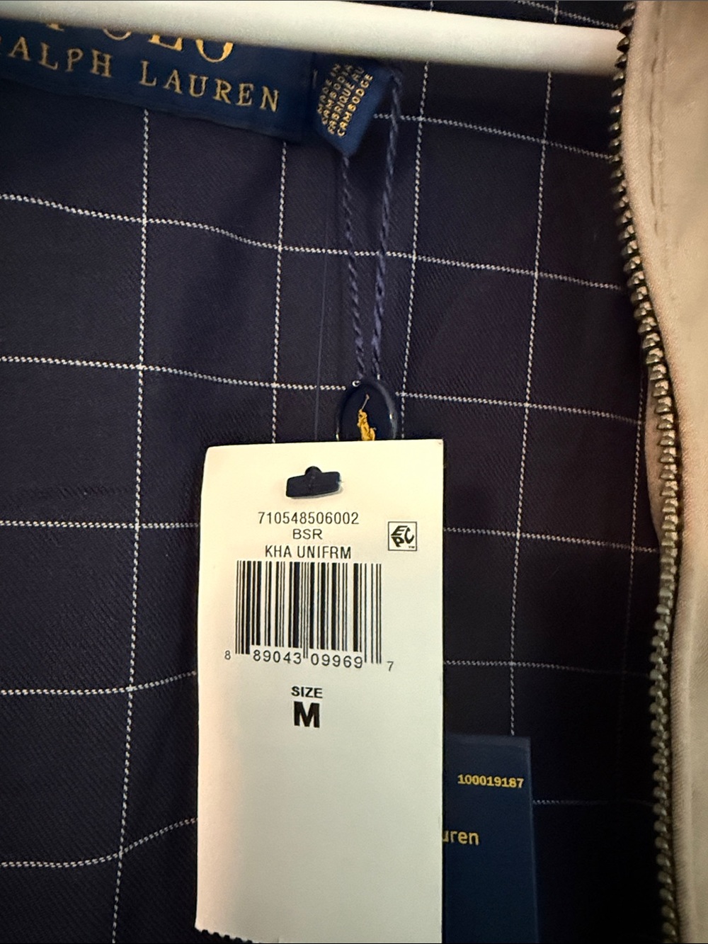 Polo by Ralph Lauren Men's Tan Lightweight Harrington Jacket - Picture 3 of 7